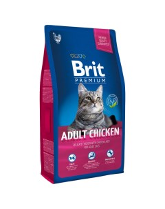 Сухой корм для кошек Premium Adult Chicken курица 8кг Brit*