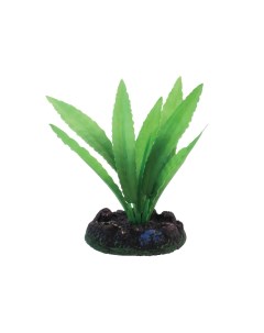 Искусственное растение для аквариума Апоногетон 20 см пластик керамика Laguna