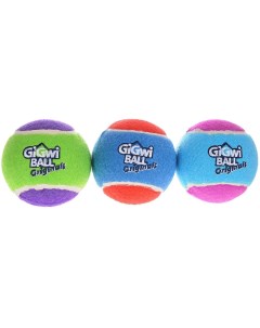 Игрушка пищалка для собак Три мяча XS длина 4 см Gigwi