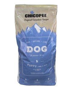 Сухой корм для щенков Pro Nature Line Puppy Lamb Rice ягненок рис 20кг Chicopee