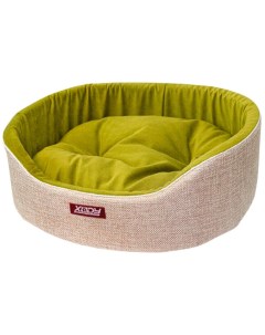 Лежак для собак и кошек Премиум Olive 2 флок 49x38x16 см Xody