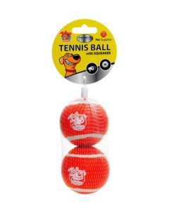 Игрушка для собак Теннисные мячики с пищалкой small 5 см 2 шт Kitty city