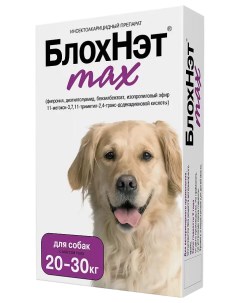 Капли инсектоакарицидные для собак Астрафарм Мах масса 20 30 кг 3 мл Блохнэт