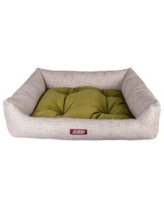 Лежак для собак и кошек Люкс Olive 1 флок 50 х 40 х 12 см Xody