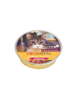 Консервы для кошек Нежный паштет с ягненком 70г Pro menu