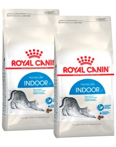 Сухой корм для кошек Indoor 27 2 шт по 2 кг Royal canin