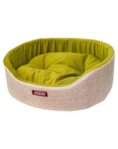 Лежак для собак и кошек Премиум Olive 3 флок 55x43x16 см Xody