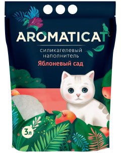 Впитывающий наполнитель для кошек Яблоневый Сад силикагелевый 1 25 кг 3 л Aromaticat