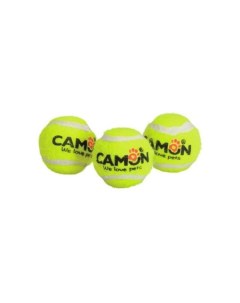 Мячи для собак теннисные с пищалкой 6 2 см 3 шт Camon