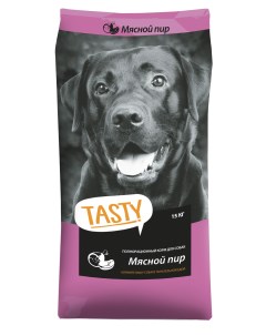 Сухой корм для собак Petfood мясной пир 15 кг Tasty