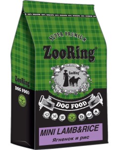 Сухой корм для собак mini lamb rice для мини пород ягненок рис 10кг Zooring