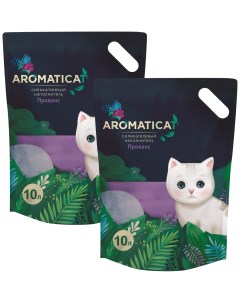 Наполнитель для туалета кошек Прованс силикагелевый 2 шт по 10 л Aromaticat