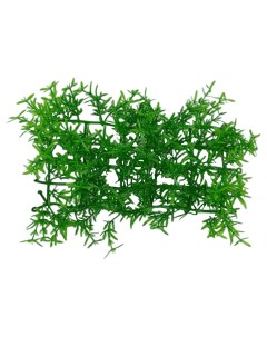 Искусственное растение для аквагрунта в виде коврика зеленое 23х12х5 см Ripoma