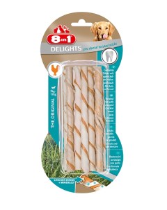 Лакомство для собак Delights Pro Dental Палочки плетеные 85г 8in1