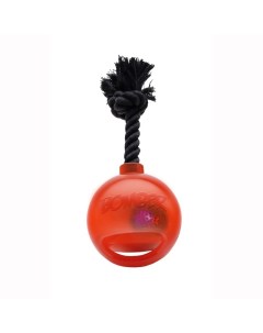 Развивающая игрушка для собак Bomber мяч светящийся с ручкой оранжевый 13 см Hagen