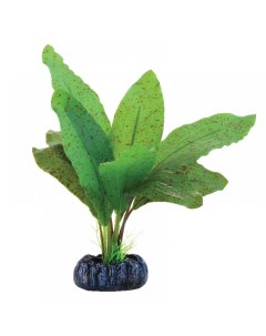 Искусственное растение для аквариума Эхинодорус крапчатый 13 см пластик шелк Laguna