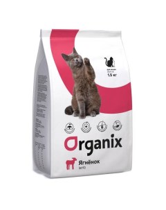Сухой корм для кошек Adult Cat ягненок 1 5кг Organix