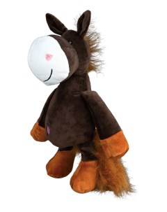 Мягкая игрушка для собак Лошадка коричневый белый 32 см Trixie