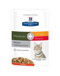 Влажный корм для кошек Prescription Diet Metabolic Urinary Stress курица 85г Hill`s