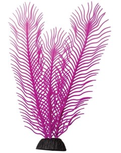Искусственное растение для аквариума фиолетовый силикон пластик 8x22 см Laguna