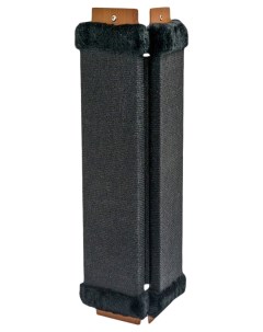 Когтеточка угловая ковролин с пропиткой черная 57x2 см Дарэлл