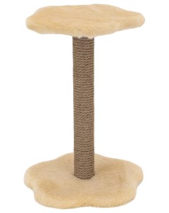 Когтеточка столбик Чип Грибок бежевый джут для кошек 35 х35 х49 см Дарэлл