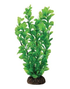 Искусственное растение для аквариума людвигия зеленая 20 см пластик керамика Laguna