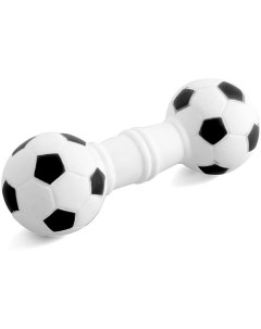 Жевательная игрушка для собак Гантель футбольная из винила 17 см Триол