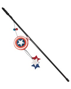 Удочка дразнилка Marvel Капитан Америка для кошек 65 х47 см Триол