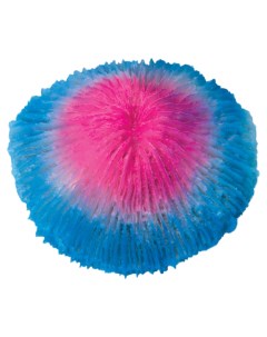 Коралл искусственный для аквариума Фунгия розово синяя 100x40x100 мм Laguna aqua