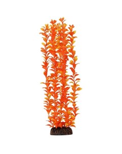 Искусственное растение для аквариума Людвигия оранжевая 46 см пластик керамика Laguna