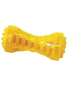 Жевательная игрушка для собак Гантель желтый 12 см Nobby