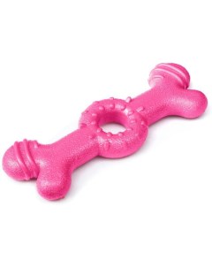 Жевательная игрушка для собак Aroma Кость из резины розовая 14 см Триол