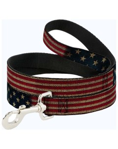 Поводок для собак Флаг США полиэстер сталь разноцветный 120 см Buckle-down