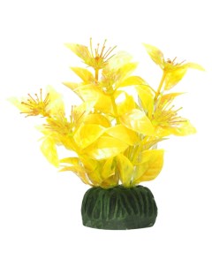 Искусственное растение для аквариума Людвигия ярко желтая 140 мм Laguna aqua