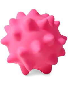 Жевательная игрушка для собак Мяч массажный с шипами из винила розовый 11 5 см Триол