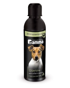 Шампунь для собак и щенков антипаразитарный с экстрактом трав 250 мл Gamma