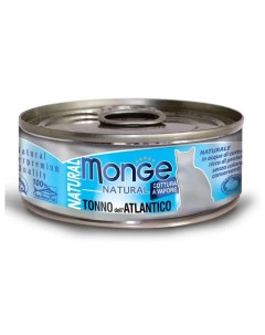 Консервы для кошек Natural атлантический тунец 12шт по 80г Monge