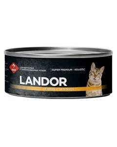 Консервы для кошек Holistic ягненок с облепихой для стерилизованных 100г Landor