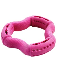 Жевательная игрушка для собак Aroma Гексагон из резины розовый 12 3 см Триол
