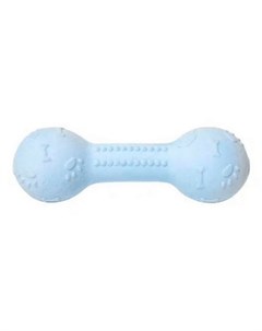 Игрушка для собак Foam TPR Puppy Гантель с пищалкой голубая 12 см Homepet