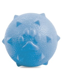 Развивающая игрушка для собак Мяч с шипами голубой 6 см Триол