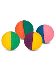 Мяч двухцветный для кошек ЭВА в ассортименте 3 5 см 4 шт Триол