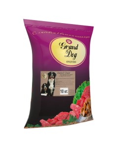 Сухой корм для щенков OSTRICH JUNIOR со страусиным мясом 10 кг Grand dog