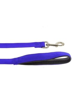 Поводок для собак с мягкой ручкой нейлон синий 120 x 2 см Синий Каскад