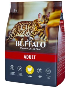 Сухой корм для кошек Adult с курицей 1 8 кг Mr.buffalo