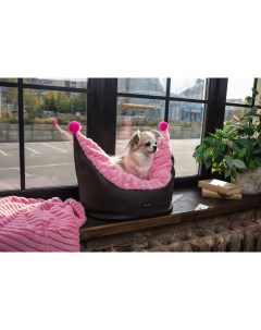 Лежанка для кошки текстиль 35x40x20см розовый Prettycat