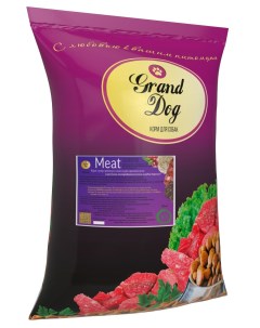 Сухой корм для щенков Meat из мясопродуктов баранина 10 кг Grand dog
