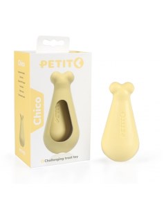 Жевательная игрушка для щенков Treat toy Chico резиновая желтая 12 см Petit