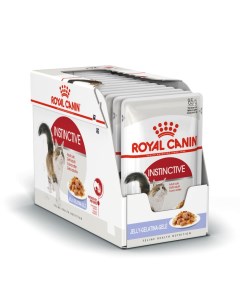 Влажный корм для кошек Instinctive с мясом в желе 28шт по 85г Royal canin